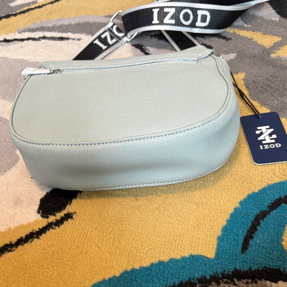 IZOD Light Green Crossbody Bag with Black Strap - Picture 5 of 7